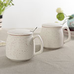 New Stars glazed Ceramic Mugs With Cover