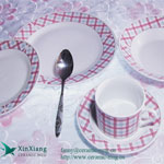 Purple Ceramic Meat Plate Suit ceramic tableware 