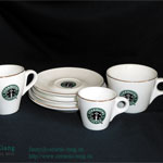 Starbucks espresso Porcelain Ceramic Coffee Cup & Saucer 2
