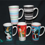 Super High Color Glazed promotional Ceramic coffee Mugs