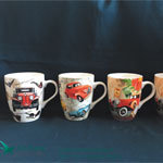 Decal Printing Ceramic Mugs Car