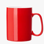 1000ml Red large mug ceramic mugs solid color spoon with cover straight coffee mugs with logo