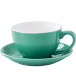 300cc stoneware mugs color glazed Ceramic coffee mug and saucer with spoon