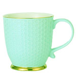 Custom 450ml 3D Nordic creative Morandi ceramic coffee mugs tea cups with gold bottom