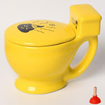 Manufacturers pink yellow mugs toilet coffee mugs special april fools day gift cups