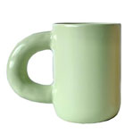 Nordic spoof creative Klein Cream pockmarked ceramic mug with big ears ceramic coffee cups with shit handle