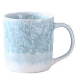 Custom 12oz 3D nordic simple ceramic tea mugs  2 colors kiln glaze snowflake ceramic coffee mugs