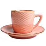 Color 150ml ceramic coffee cup and saucer Set fashion color drawing breakfast mugs milk mugs