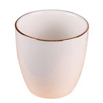 Wholesale small ceramic tea cup with golden rim mini cute ceramic coffee mugs without handle
