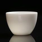 Custom plain white mutton fat jade ceramic tea cups mini wide mouth ceramic cups suppliers