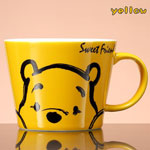 Custom disney ceramic mugs manufacturers Yellow winnie the poon ceramic coffee mugs with logo