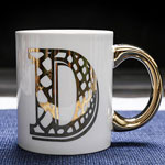 Custom letter ceramic sublimation mugs with handle personalized coffee mugs manufacturers