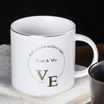 Bulk white 13oz straight mouth matte ceramic mug with logo wide mouth love coffee mugs
