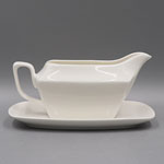 Custom ship shaped ceramic milk pot Plain white sauce jug with logo manufacturers