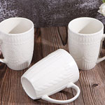 Custom retro ceramic embossed mugs european ceramic beer mugs manufacturers