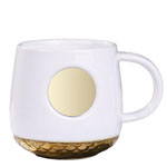 Custom starbucks mugs ceramic manufacturers jar shape coffee mugs copper brand