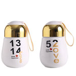 Wholesale travel mug ceramic for coffee Bulb shaped cups with logo