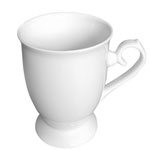 Custom high heel ceramic mugs white espresso vintage coffee mugs factory