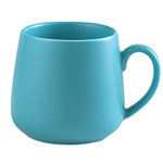 Wholesale 11oz blue starbucks color glazed matte ceramic mugs for coffee or tea