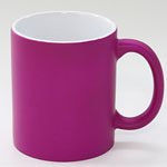 Wholesale blank purple 11oz ceramic coffee mugs stoneware color glazed sublimation mugs