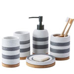 Custom nordic ceramic bathroom suite seminal Hotel bathroom products toothbrush cups