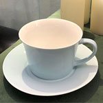 Suppliers plain blue ceramic coffee mug and saucer with starbucks logo china
