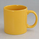 Customized 20oz large yellow straight ceramic soup mug factory