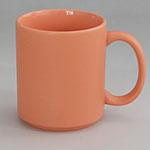 Orange Straight Body 11oz Stoneware Coffee Mug Factory