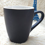 12oz Black Matte Promotional Ceramic coffee Mugs