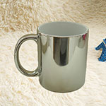 11oz Silver coating ceramic coffee mugs